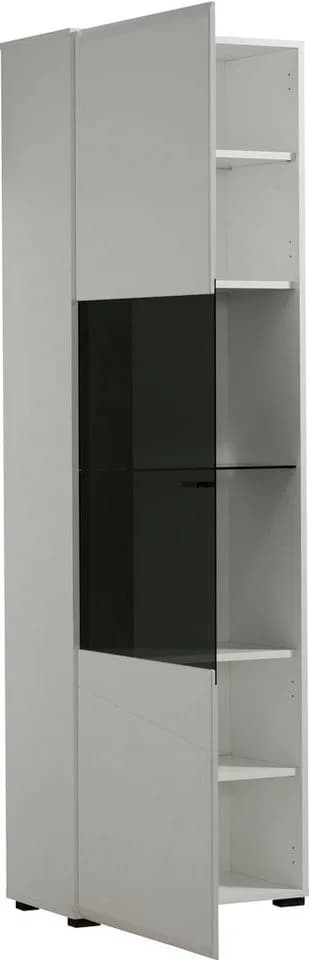 Vitrine INOSIGN Trentino Weiß Hochglanz Schwarz Soft-Close - Bild 5