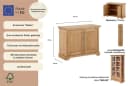 OTTO HOME Sideboard Melissa Beige Natur FSC Massivholz Landhausstil Bild 3