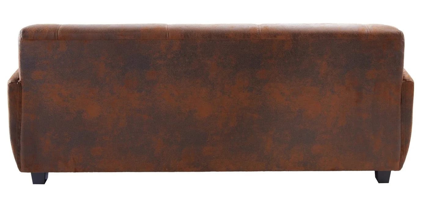 Home Affaire Sofa Nika 3-Sitzer Mocca Microfaser Landhaus-Stil - Bild 3