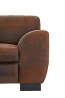 Home Affaire Sofa Nika 3-Sitzer Mocca Microfaser Landhaus-Stil Bild 5