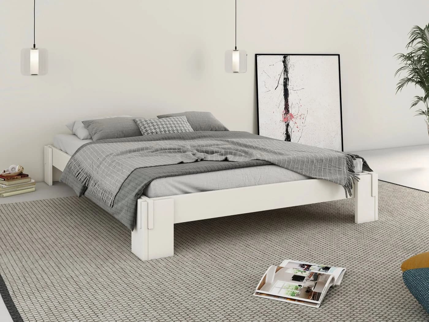 OTTO HOME ZEN Futonbett Weiß Massivholz Kiefer - Bild 2