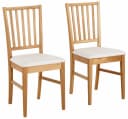 HOME AFFAIRE Esszimmerstuhl Ruanda Beige Eiche Massivholz Bild 1