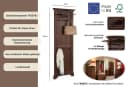 OTTO HOME Rustic Garderobenpaneel Wandbraun Massivholz Bild 3