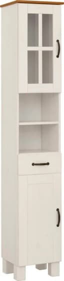 Home Affaire Hochschrank Rodby Weiß Honig Massivholz Bild 2