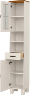 Home Affaire Hochschrank Rodby Weiß Honig Massivholz Bild 4