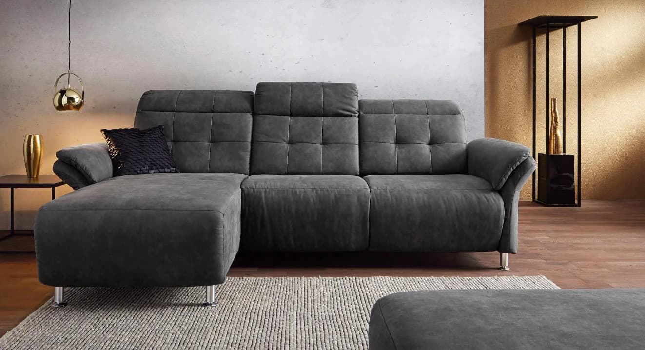 HOME AFFAIRE Hocker Manhattan Anthrazit - Vielseitig & Komfortabel