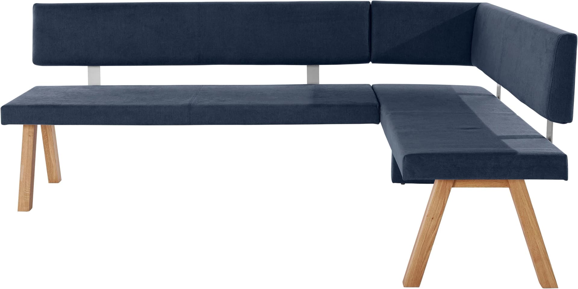 OTTO HOME Eckbank Rio Grau-Blau Massivholz Eiche