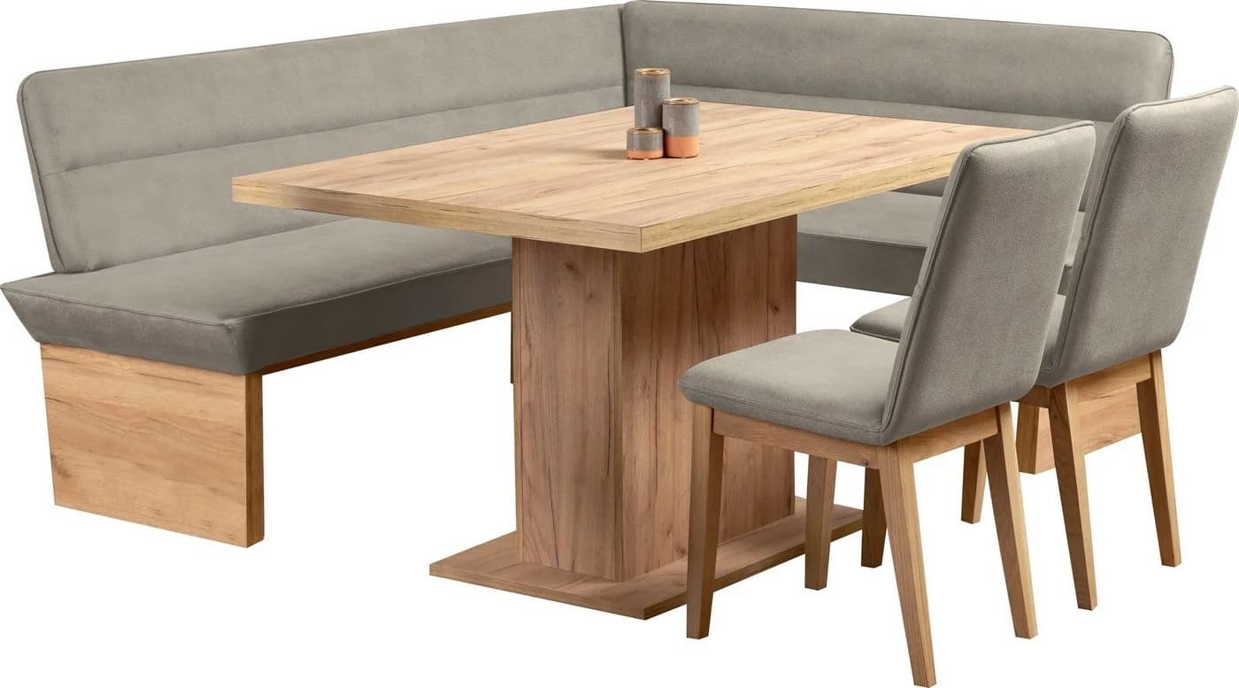 OTTO HOME Eckbankgruppe Beluna + Cross 4-tlg. Braun Microfaser - Bild 3