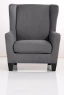 Home affaire Ohrensessel Chilly mit Hocker Grau Microfaser Bild 3