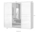 OTTO HOME Schwebetürenschrank Piano Beige Hochglanz mit Spiegeltür Bild 4