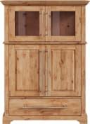 OTTO HOME Melissa Highboard Vitrine Beige Natur FSC Massivholz Bild 4