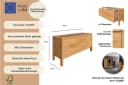 OTTO HOME Kommode Luven Massivholz Kiefer Beige 2 Schubladen Bild 3