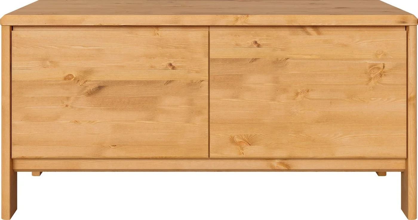 OTTO HOME Kommode Luven Massivholz Kiefer Beige 2 Schubladen - Bild 4