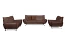 HOME AFFAIRE Polstergarnitur Saltare 3-2-1 Dunkelbraun Modern Bild 1