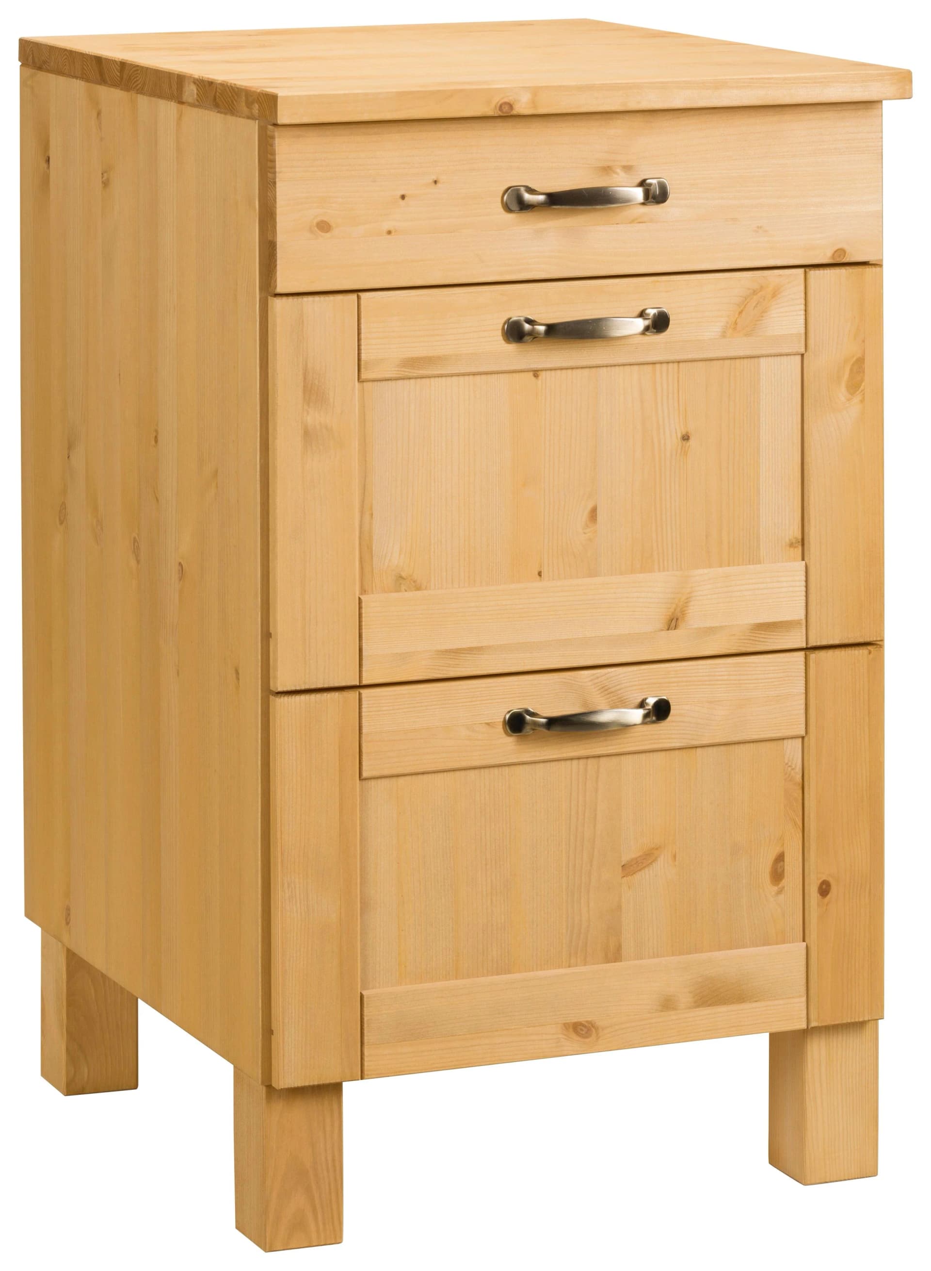 HOME AFFAIRE Alby Unterschrank Beige Natur Gewachst Landhausstil