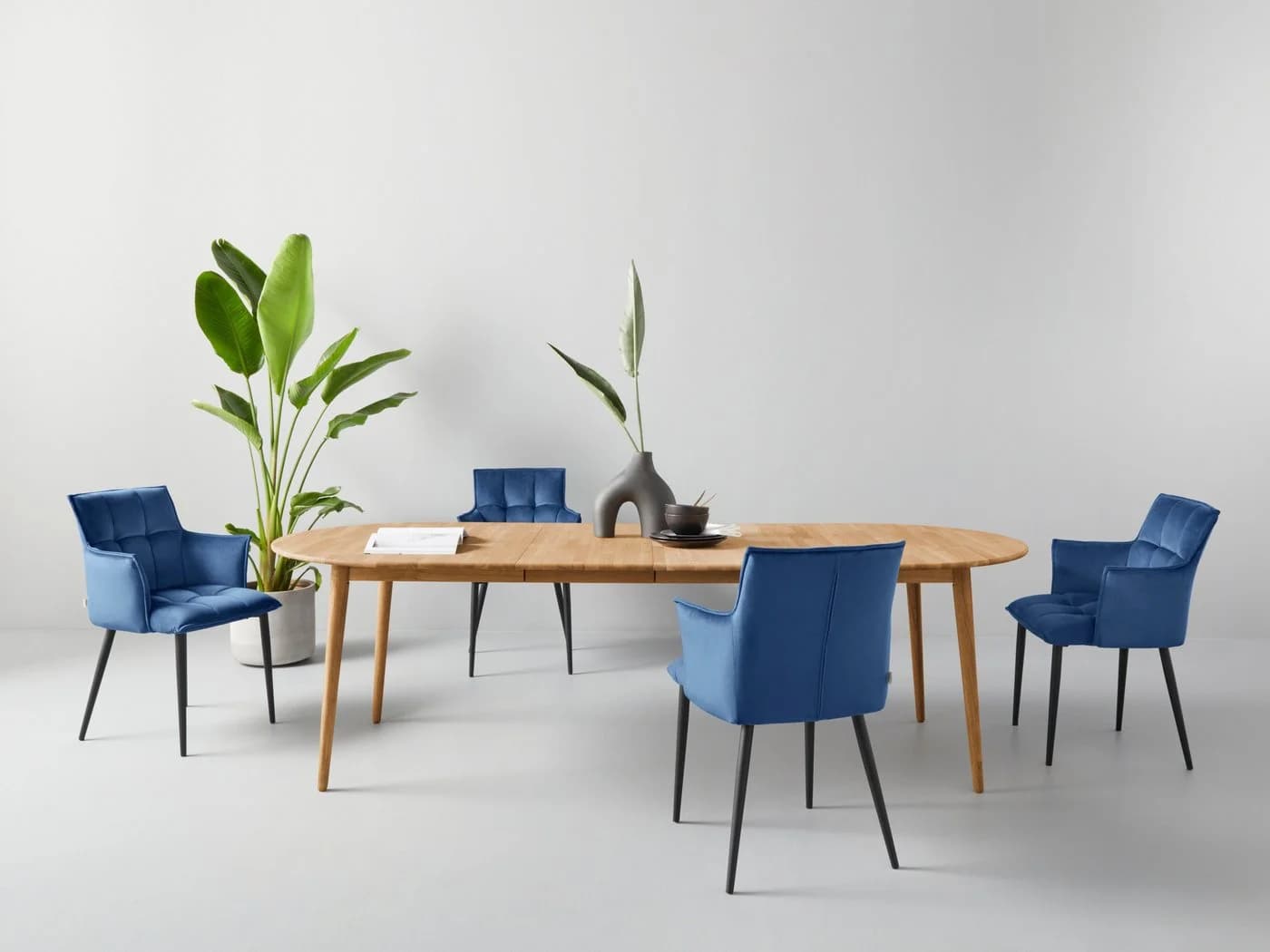 Esstisch OTTO HOME Toarp Eiche Natur Ausziehbar Oval Massivholz - Bild 2