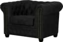 HOME AFFAIRE Chesterfield-Sessel Rysum Anthrazit Microfaser Lederoptik Bild 1