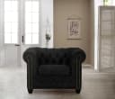 HOME AFFAIRE Chesterfield-Sessel Rysum Anthrazit Microfaser Lederoptik Bild 2