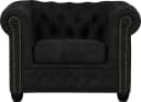 HOME AFFAIRE Chesterfield-Sessel Rysum Anthrazit Microfaser Lederoptik Bild 3