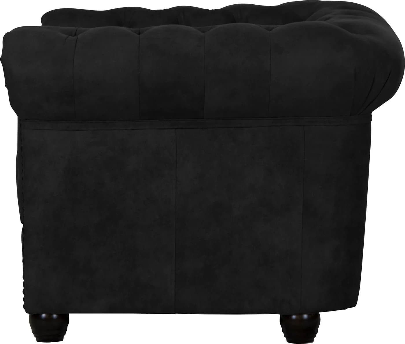 HOME AFFAIRE Chesterfield-Sessel Rysum Anthrazit Microfaser Lederoptik - Bild 5
