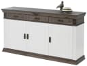 OTTO HOME Sideboard Vinales Weiß Massivholz 3 Schubladen 3 Türen Bild 2