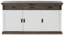OTTO HOME Sideboard Vinales Weiß Massivholz 3 Schubladen 3 Türen Bild 4