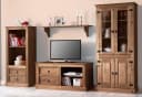 OTTO HOME Wohnwand Set 3-tlg. Braun Landhaus Kiefernholz Bild 3
