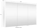 Welltime Spiegelschrank Ahus 120 cm mit Soft-Close-Funktion und Beleuchtung Bild 4