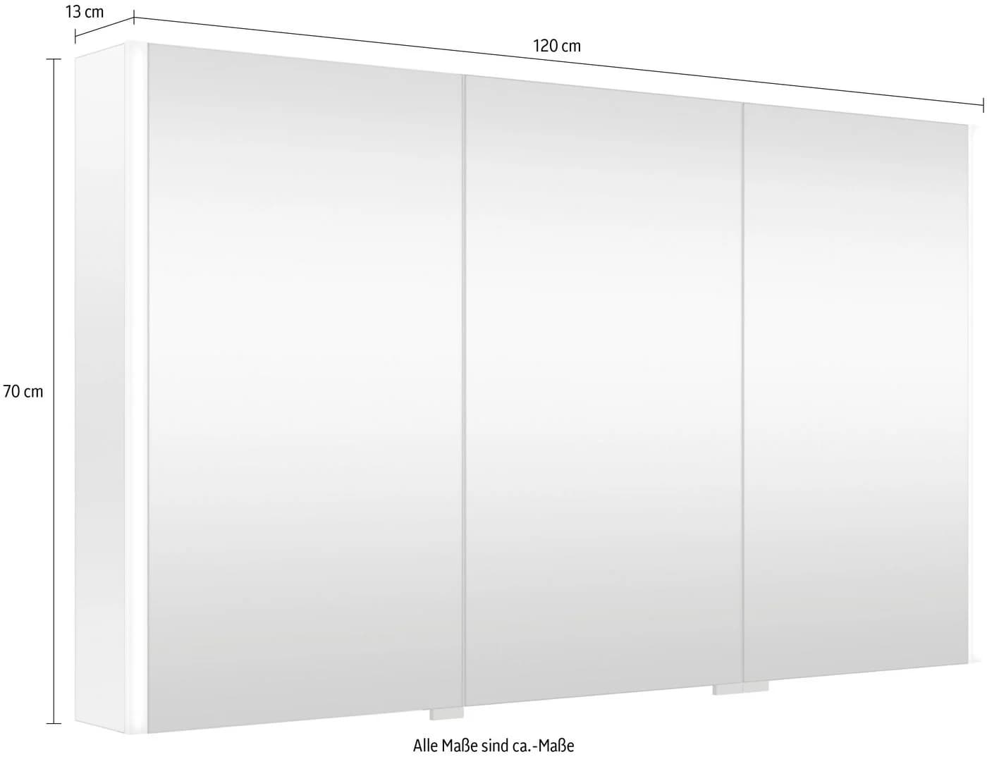 Welltime Spiegelschrank Ahus 120 cm mit Soft-Close-Funktion und Beleuchtung - Bild 4