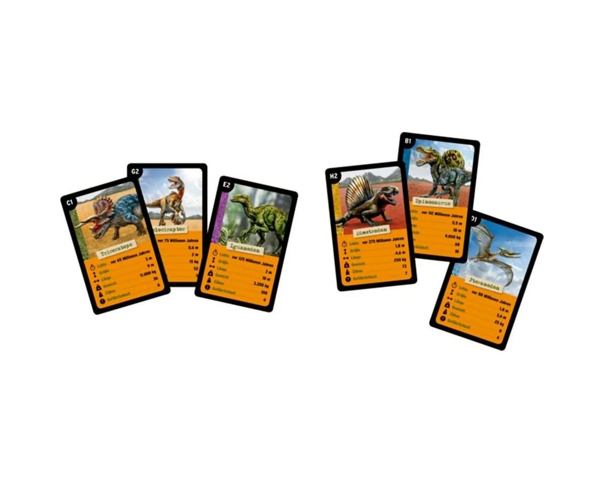 COPPENRATH DIE SPIEGELBURG Quartett Dinos T-Rex World - 32 Karten Spiel für Kinder