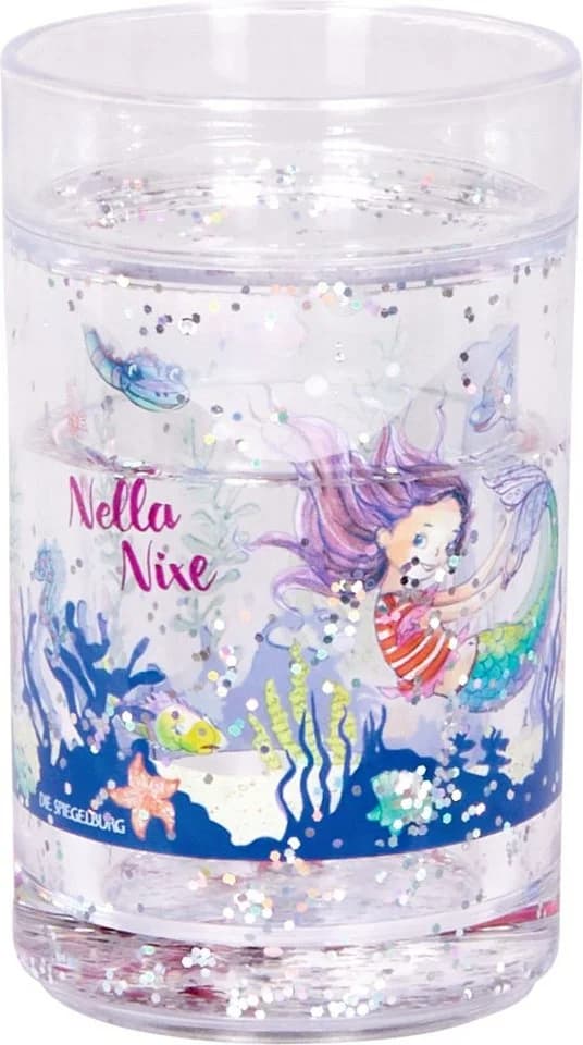 COPPENRATH DIE SPIEGELBURG Kinderbecher Glitzerbecher Nella Nixe transparent