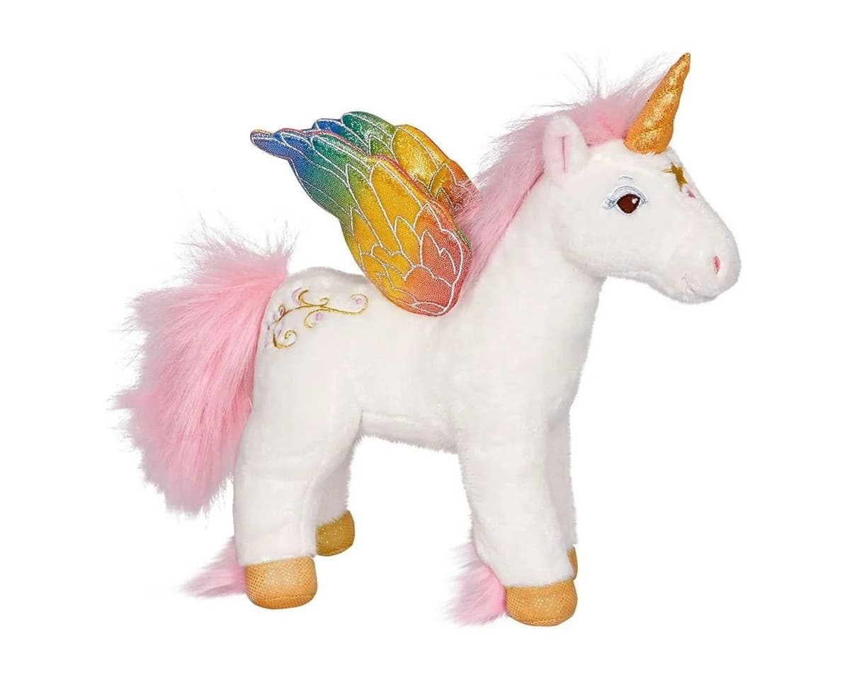 COPPENRATH DIE SPIEGELBURG Einhorn Cosy Plüsch Kuscheltier Bunt Glitzerndes Horn