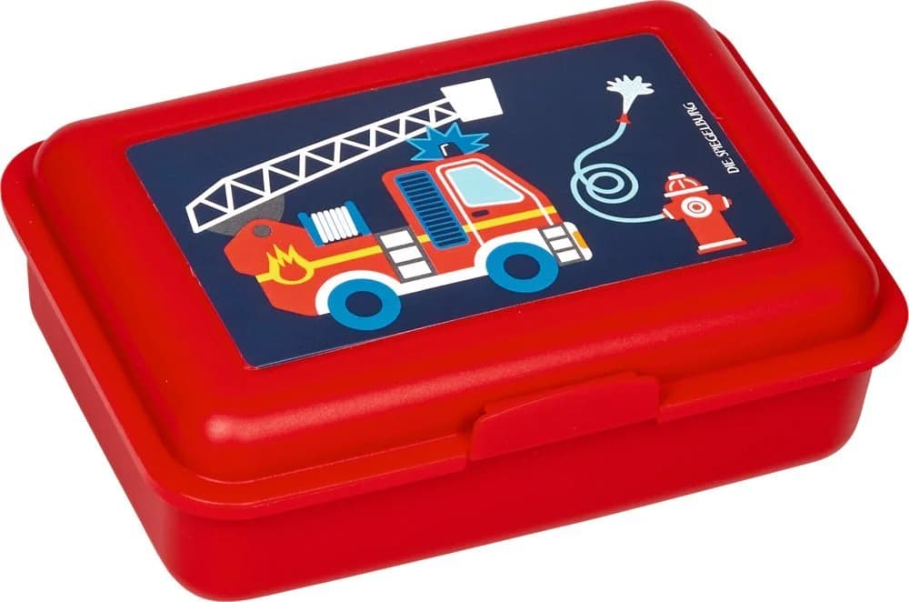 COPPENRATH DIE SPIEGELBURG Lunchbox Feuerwehr rot Kunststoff