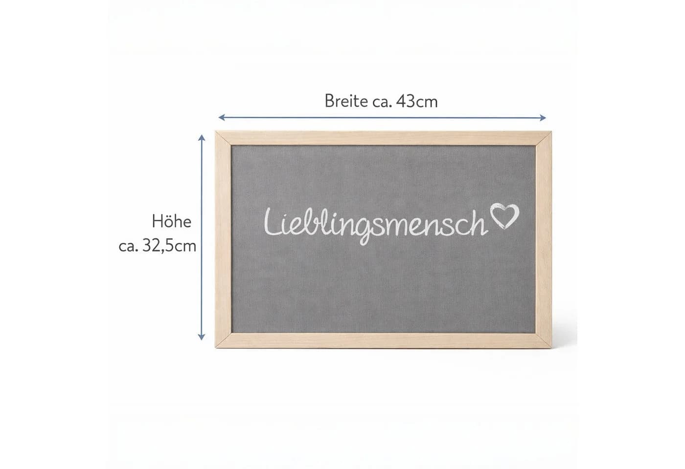 what the shop Kissentablett Lieblingsmensch 43x32,5 cm Holzoptik - Bild 4