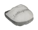 what the shop Fußwärmer Lieblingsmensch 35 cm grau creme 100% Polyester Bild 3