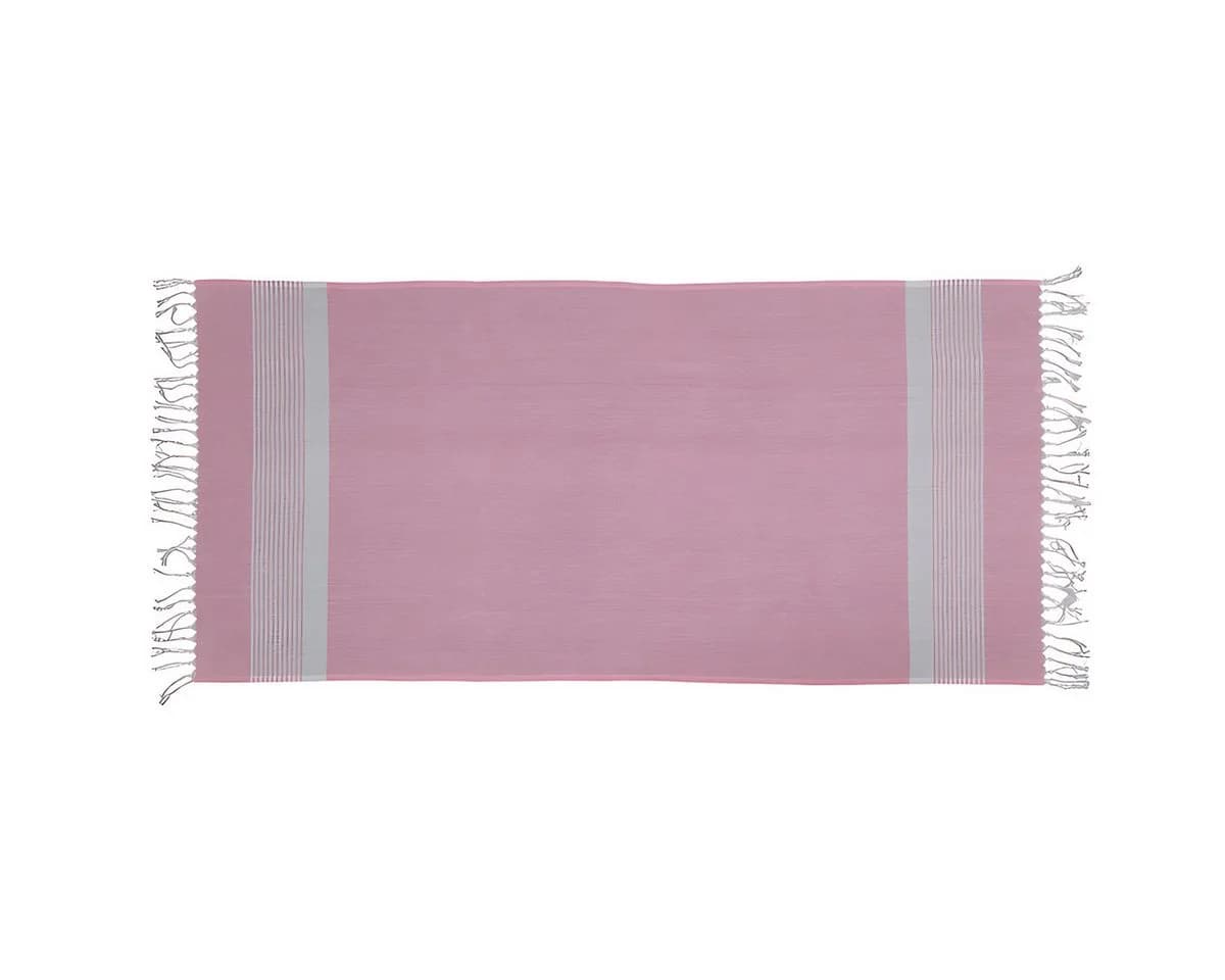 Out of the Blue Hamamtuch Rosa/Weiß Fouta-Tuch
