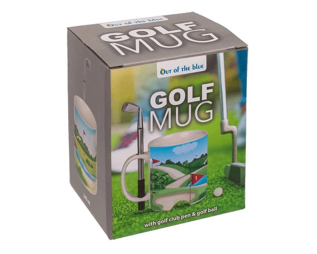 Out of the Blue Tasse Golfplatz Steingut mit Golfschläger & Ball - Bild 3