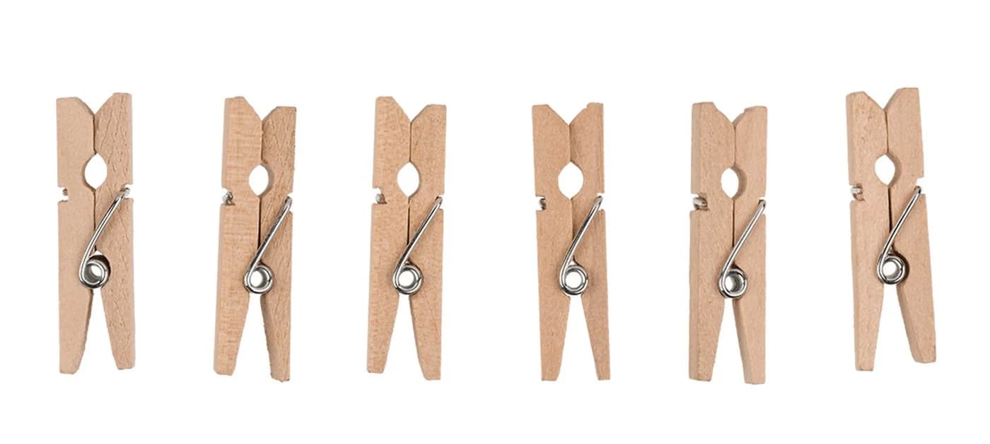 Out of the Blue Metall-Wandgitter mit 6 Holz-Clips - Bild 5