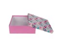 Out of the Blue Geschenkkarton Rosa mit Dreiecken abnehmbarer Deckel Bild 3