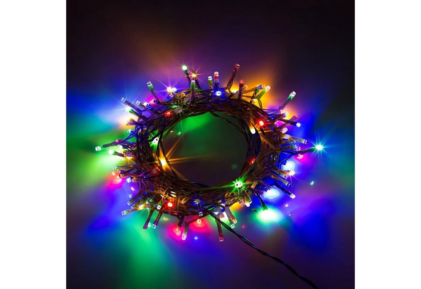 Out of the Blue LED-Lichterkette 120 LEDs warmweiß + bunt mit Timer IP44 - Bild 3