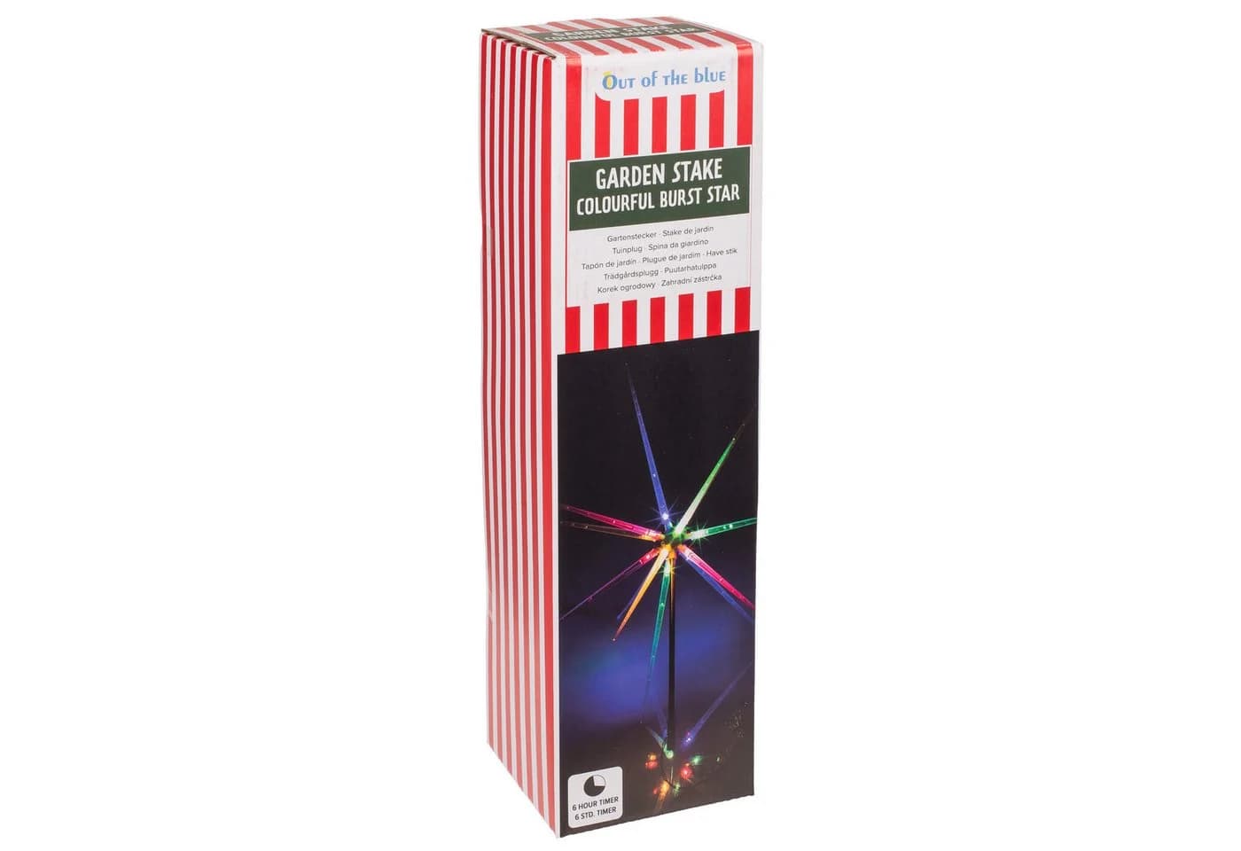 Out of the Blue LED Gartenstecker Stern Bunt 14 LEDs Timer IP44 - Bild 4