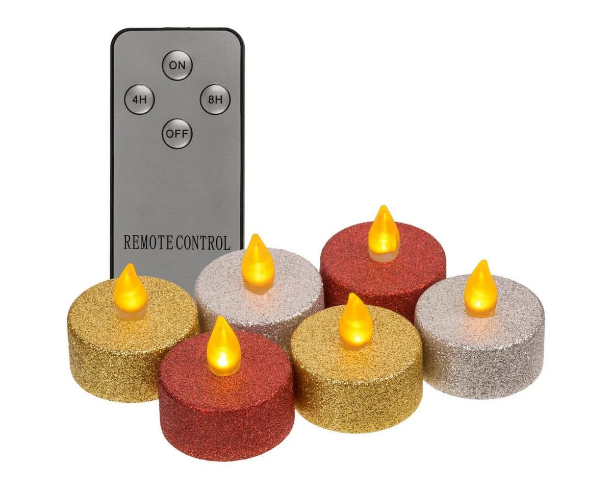 Out of the Blue LED-Kerze 6er Set mit Fernbedienung & Timer - Bild 2