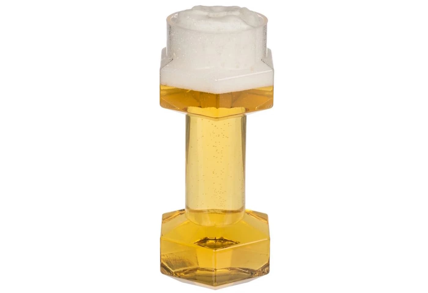 Out of the Blue Bierglas XXL Hantel Design Transparent - Bild 2