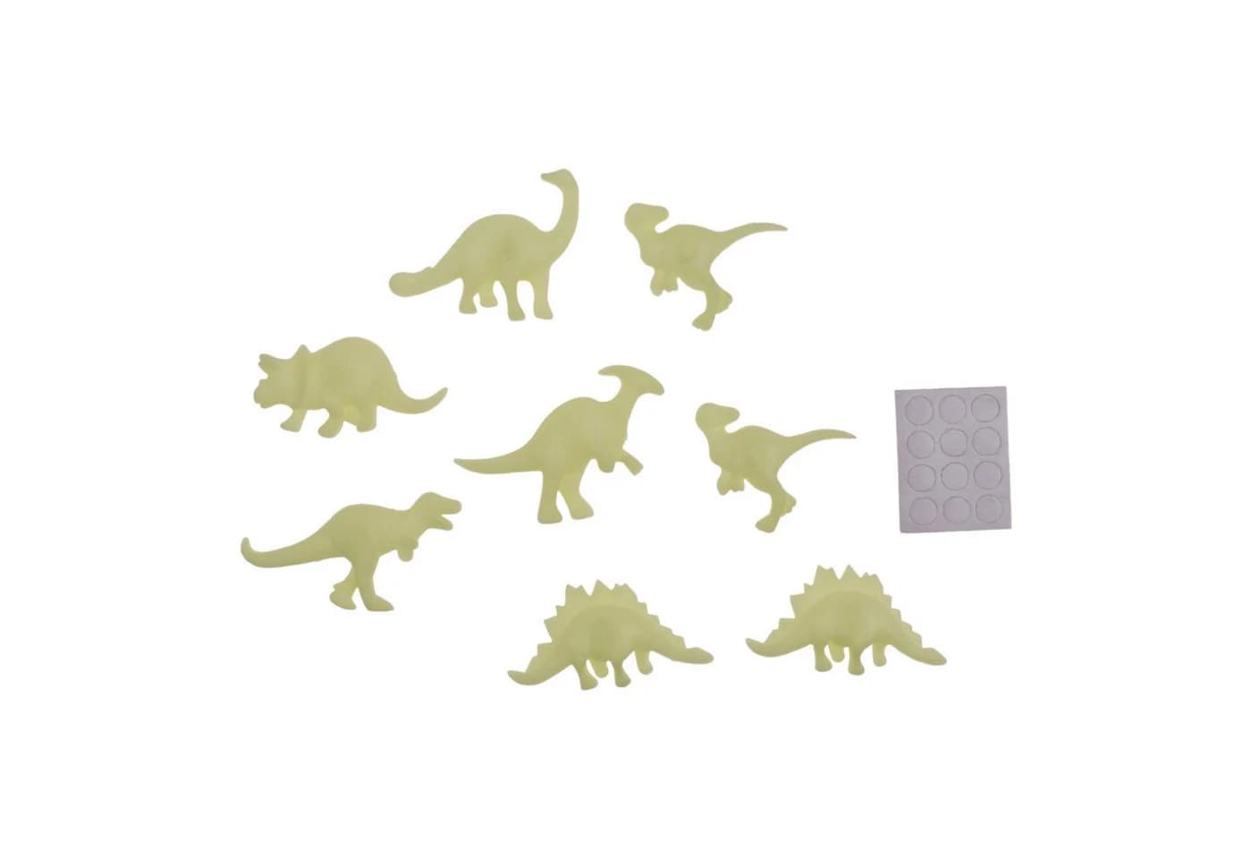 Out of the Blue 3D Dinosaurier Leuchtsticker Glow in the Dark 8er-Set