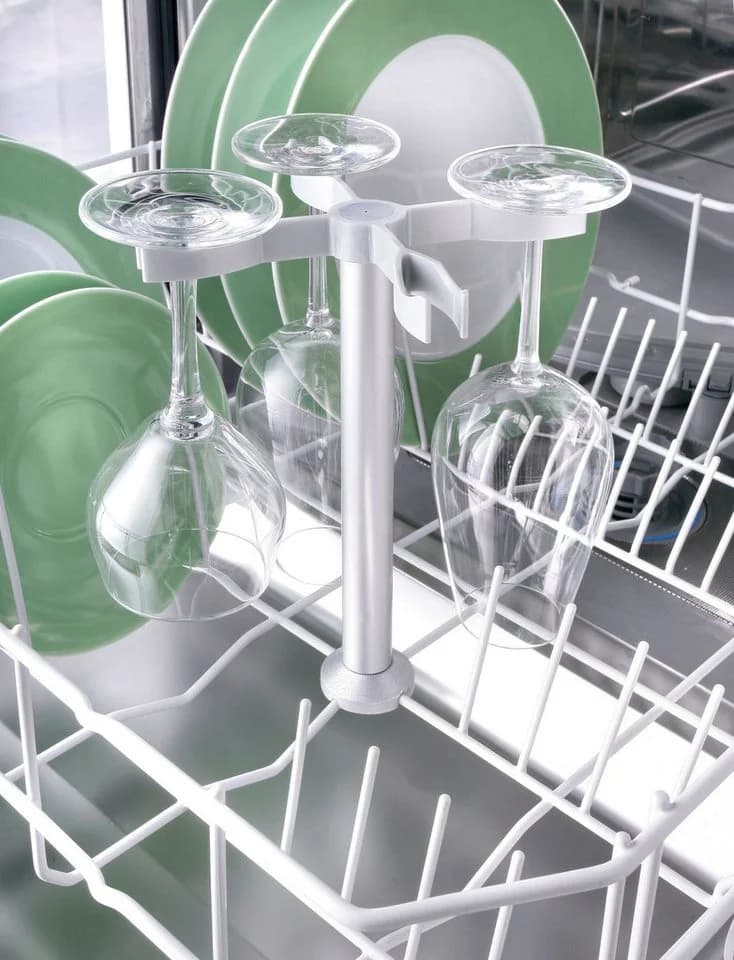 Ruco Gläserhalter für die Spülmaschine Silber Aluminium für 4 Gläser