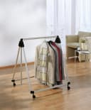 RUCO Kleiderständer Grau/Schwarz Höhenverstellbar Fahrbare Garderobe Bild 1
