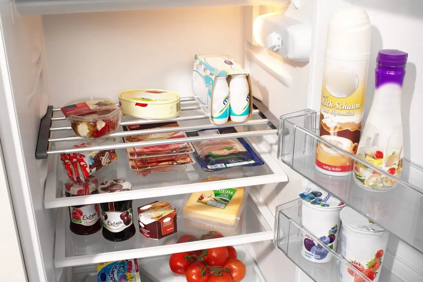RUCO Spannregal Zusatzboden für Kühlschrank Silber Aluminium