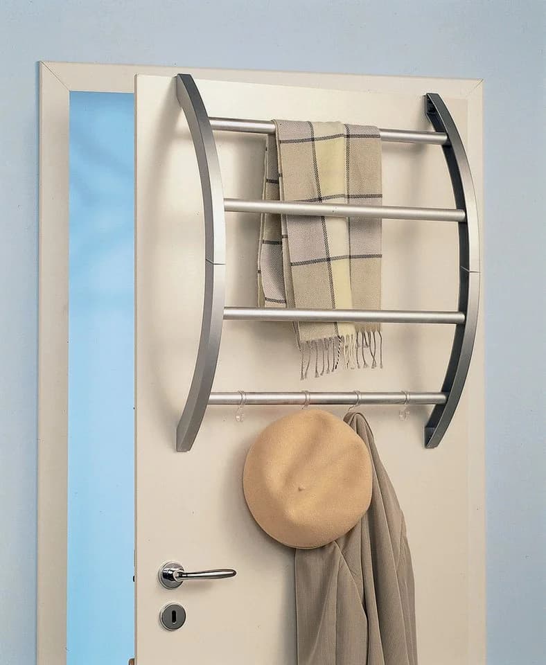 RUCO Handtuchhalter Silber Aluminium Kunststoff Befestigung ohne Bohren - Bild 3