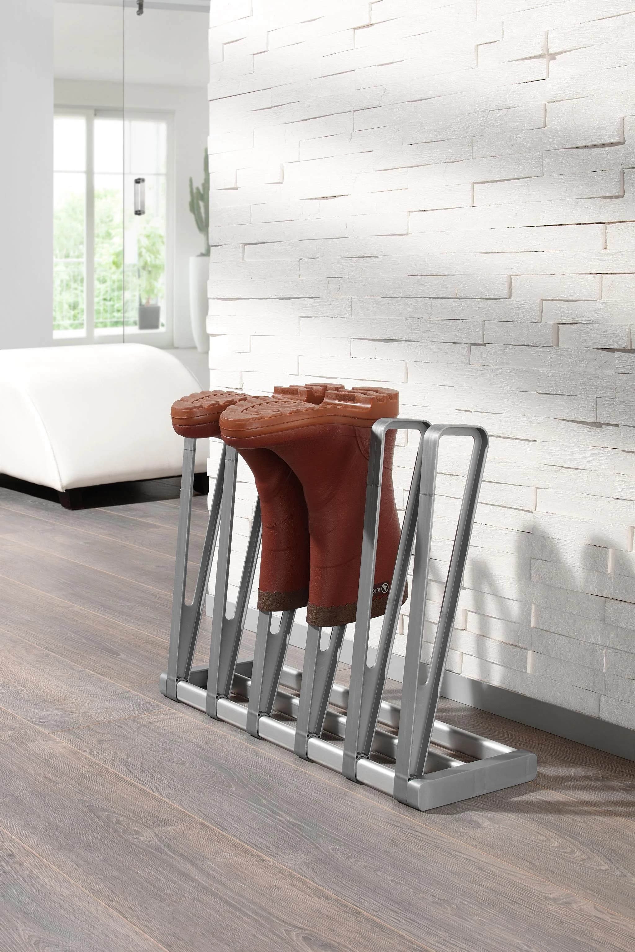 Ruco Schuhregal Silber Aluminium für 3 Paar Stiefel - Bild 2