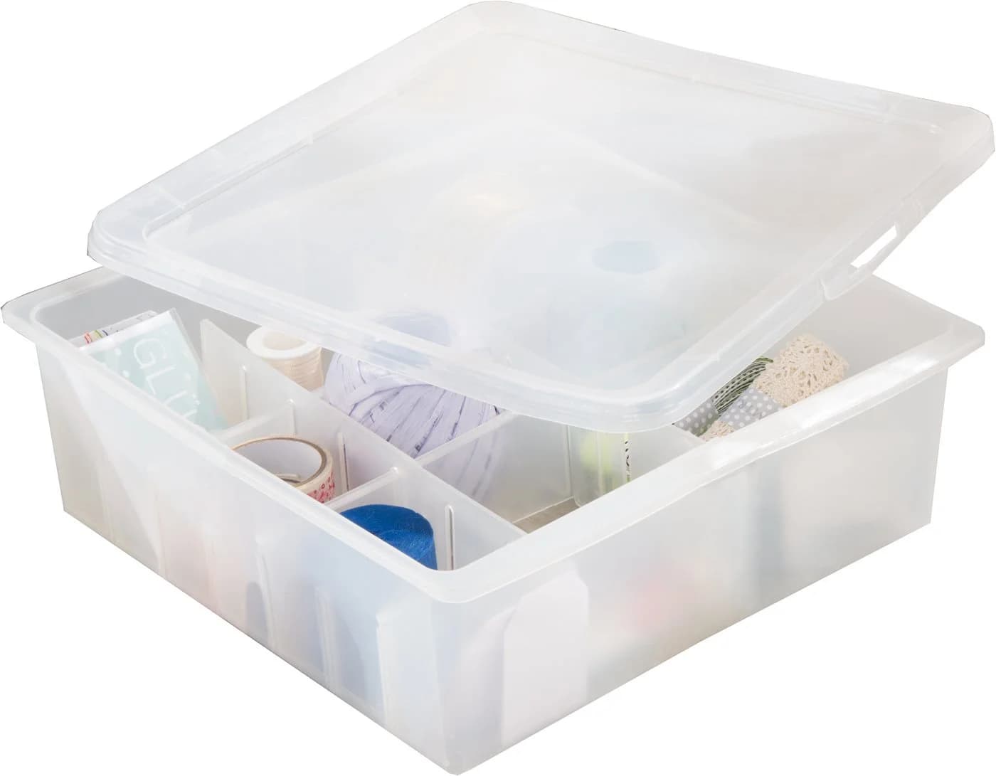 RUCO Aufbewahrungsbox Transparent 16 Fächer mit Deckel - Bild 2